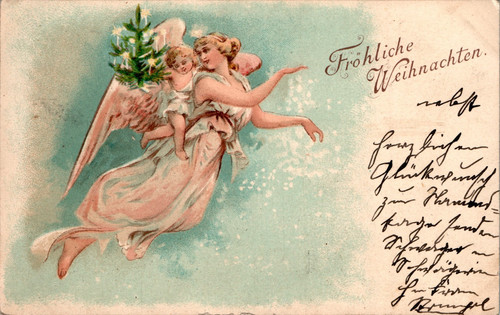 Weihnachten fröhliche - ak,