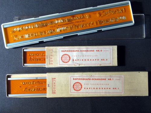 Rapidograph schablonen rotring - rapidograph-schablonen,