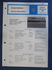 Telefunken  Partner universal 201  - Service-Information*
