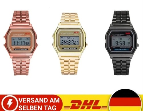 Digitale 24h lcd metall - 12-24h,