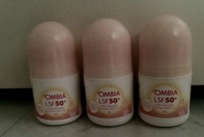 3 X Ombia LSF 50+Ultra Sensitiv Sonnen-Roll-On,Wasserfest,Erwachsene,Kinder&Bab.