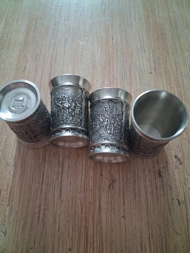 Zinn schnapsbecher der marke - schnapsbecher,