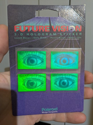 Vintage echt hologramm set - vintage,