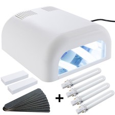 Sina UV Lichthärtungsgerät Lichthärtegerät UV Lampe 8-Röhren weiß UV Gel + Timer