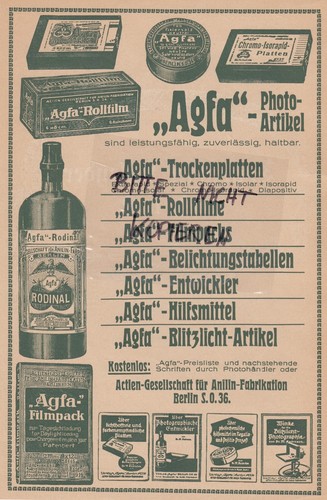 Berlin werbung 1919 - ag, für