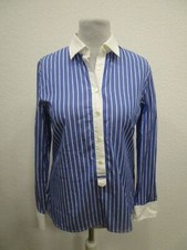 Daniels & Korff Bluse Langarm blau/weiß gestreift Gr.38 (K48-02)