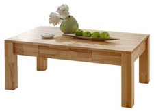 Dico CS Massivholz Couchtisch Sofatisch Wohnzimmertisch mit Schubkasten Tisch
