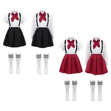 Anime Japanisches Schulmädchen Uniform Halloween Cosplay Kostüm für Mädchen