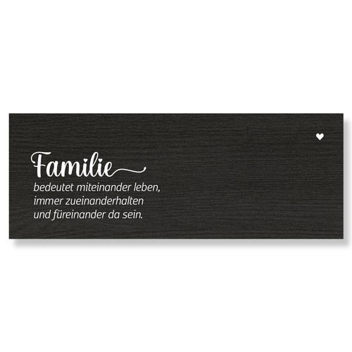 Younikat holzschild familie - holzschild,