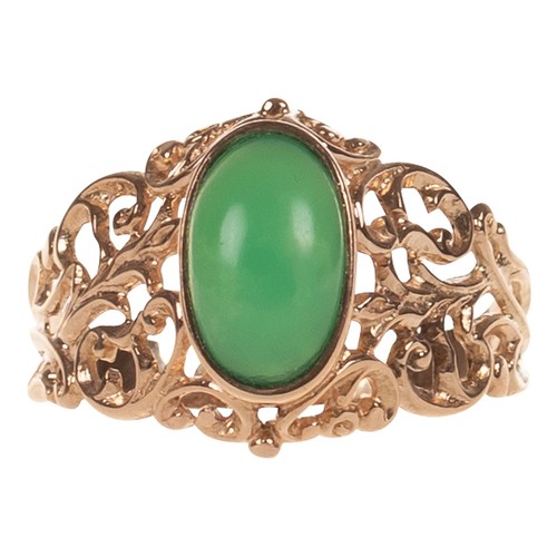 Damen ring rotgold 585 mit - damen,
