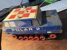 Polar 2 Raupe Spielzeug DDR MSB Kettenfahrzeug Blechspielzeug Kettenraupe