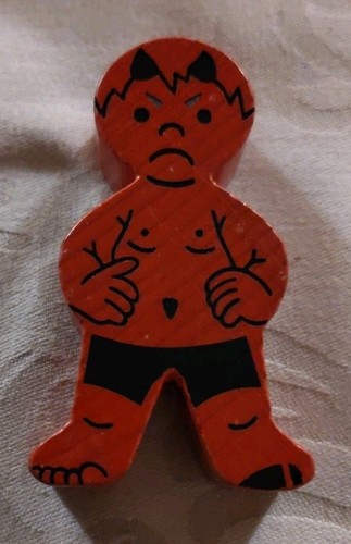 Figur holz teufel - figur, halloween