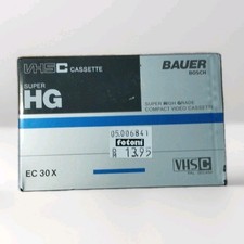 Bauer Bosch-VHSC Kassette-SUPER HG-EC 30 X-PAL-NEU & VERSIEGELT-Vintage
