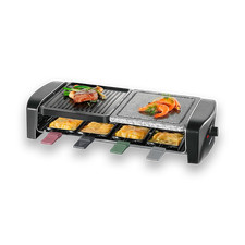 SEVERIN RG 9645 Raclette Grill  Tischgrill  mit Naturgrillstein und Grillplatte