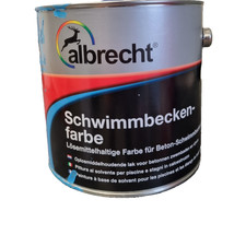 Albrecht Schwimmbeckenfarbe meerblau 2,5l Unterwasserfarbe Unterwasseranstrich