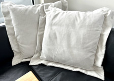 Kissen 2  für Sofa Candy Cord Feincord weiß snow 75 x 75 Medium NEU 2 Stück TOP!