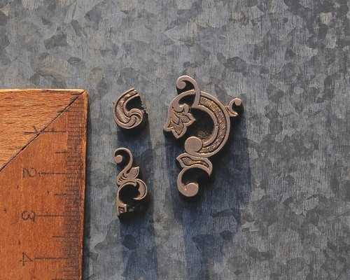 Messingornament - 3x,