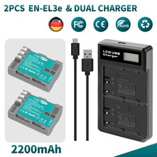 2× EN-EL3e EL3a Akku Batterie
