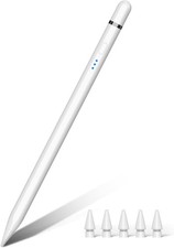 iPad Pencil 1. Generation 2018-2025 mit Neigung und idealer Handabweisung - Weiß