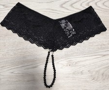 Damen Perlen String - Tanga / La Finesse / Größe M