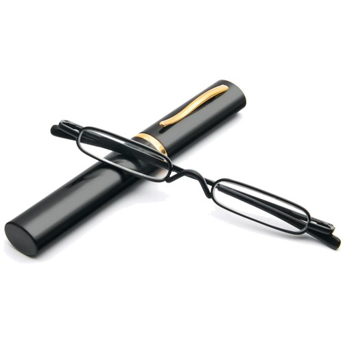 Mini schmal lesebrille metall - lesebrille,
