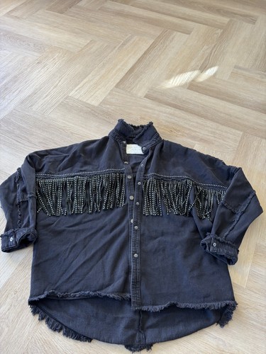 Zara jeansjacke schwarz - zara,