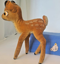 steiff 7422,00 - süßes Bambi Reh 22cm stehend Samt hellbraun getupft KF sGUT