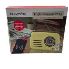 Radio Retro Design Wireless Handy Lautsprecher Musikbox tragbar USB AUX Akku