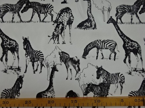 Kunstleder giraffen und zebras - und,