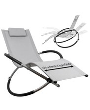 Relaxliege Sonnenliege Gartenliege Liegestuhl XXL 200kg Belastbar Schaukelliege