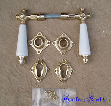 Antik Messing Antikladl PZ Rosetten Türgriffe Türbeschläge Türdrücker PZP