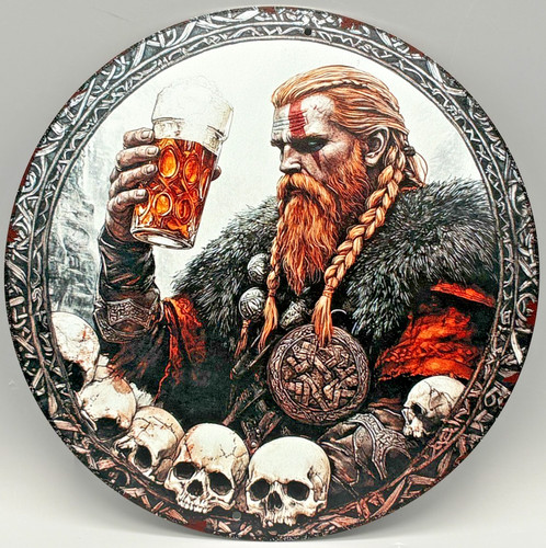 *Metall/Blech-Schild-Wikinger
