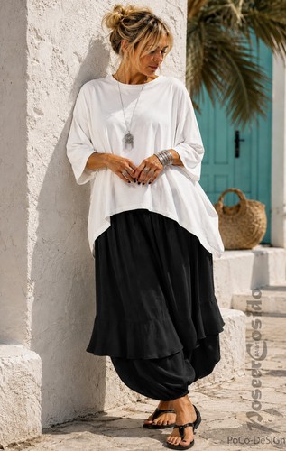 Lagenlook überwurf tunika - ,
