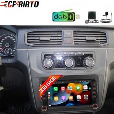 DAB+ Android 15 Autoradio Für VW Caddy 2003-2020 Apple Carplay Navi BT FM Kamera