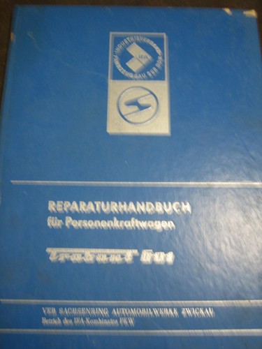 Reparaturhandbuch trabant 601 - reparaturhandbuch,