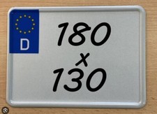 1 Kennzeichen | 180 x 130 mm |