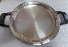 AMC Griddle 0,7 L 24 cm Edelstahl Grillplatte Bratpfanne 8012