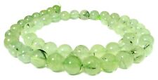 😏 Prehnit Perlen Kugeln 4, 6 & 8 mm Edelsteinperlen für Mala, Kette & mehr 😉