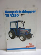 ISEKI Kompaktschlepper TE 4350  Original  Prospekt 4 Seiten