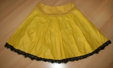 Kunstleder Minirock gelb M
