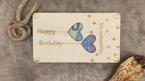 Geldgeschenk holz geburtstag - holz,