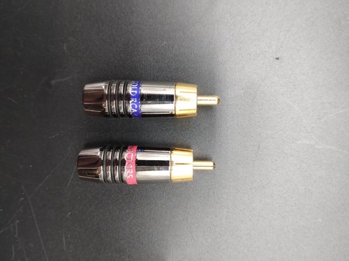 Gold rca cinch stecker - 2x, –