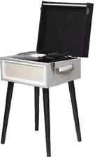 Freistehender Retro Schallplattenspieler mit Lautsprecher Musikanlage Bluetooth