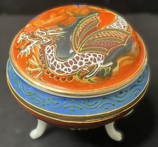 Sammlerstück, Porzellandose mit Deckel - handbemalt, Japan Satsuma Keramik