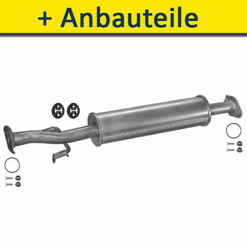 Mitteltopf auspuff für - mitteltopf, auspuff+