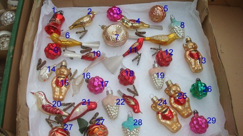 Alter christbaumschmuck - 1x,