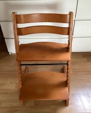 Stokke Tripp Trapp braun  Hochstuhl Newborn fähig passend für Baby Set☘️??