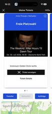 1x The Weeknd Ticket Golden