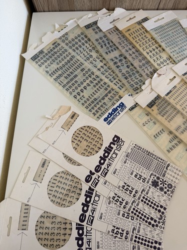 Edding r41 transfer letraset - /,
