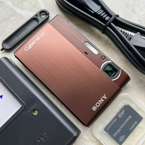 Sony cyber shot dsc - sony, brown